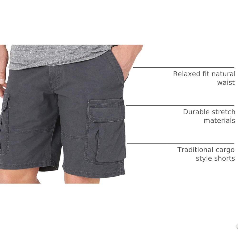 NWOT Wrangler Authentics Men's Classic Cargo Stretch Short - Picture 3 of 8